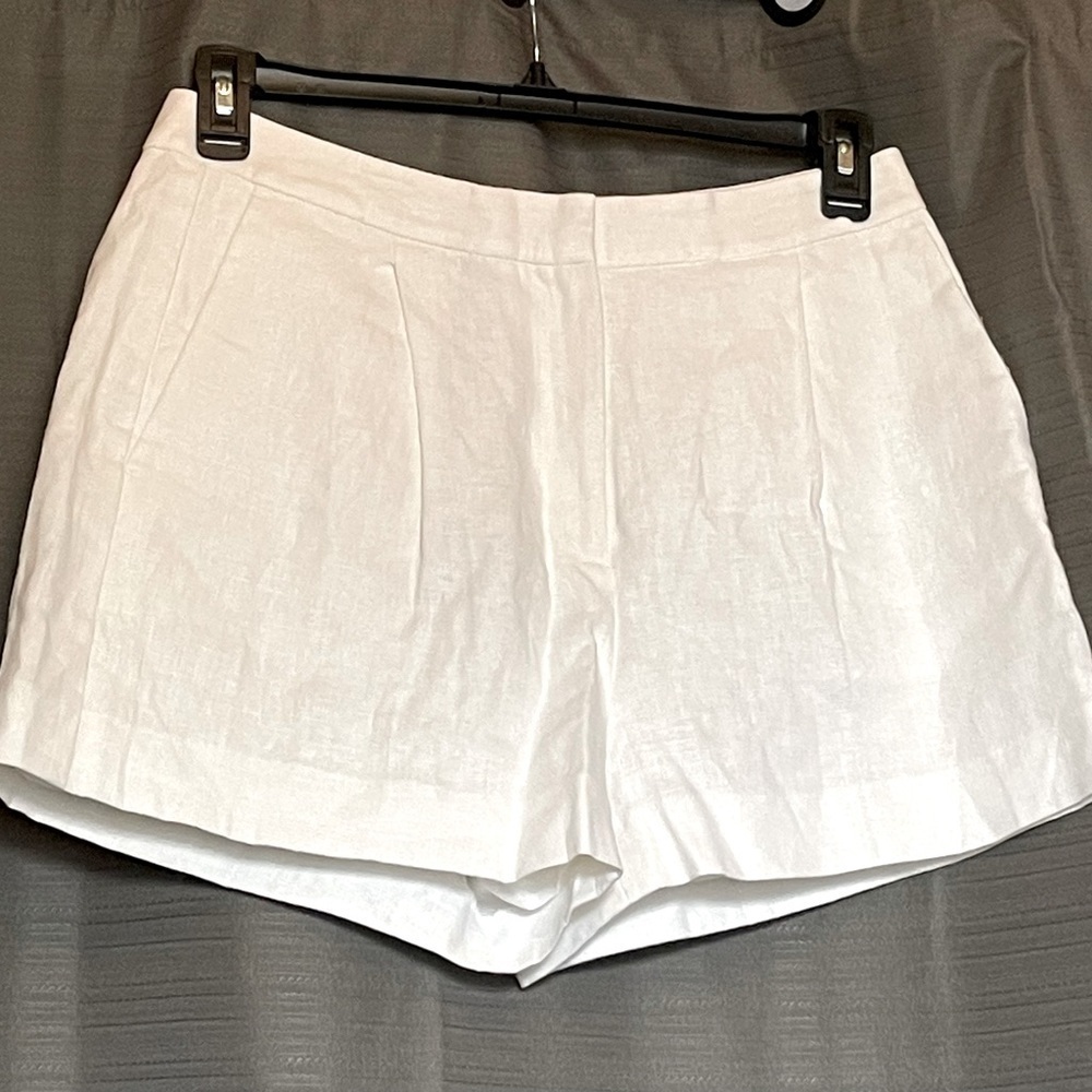 Michael Kors White Linen Shorts Nwot
